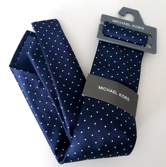 Michael Kors Other - Michael Kors | Navy Blue & White Dots Tie BNWT